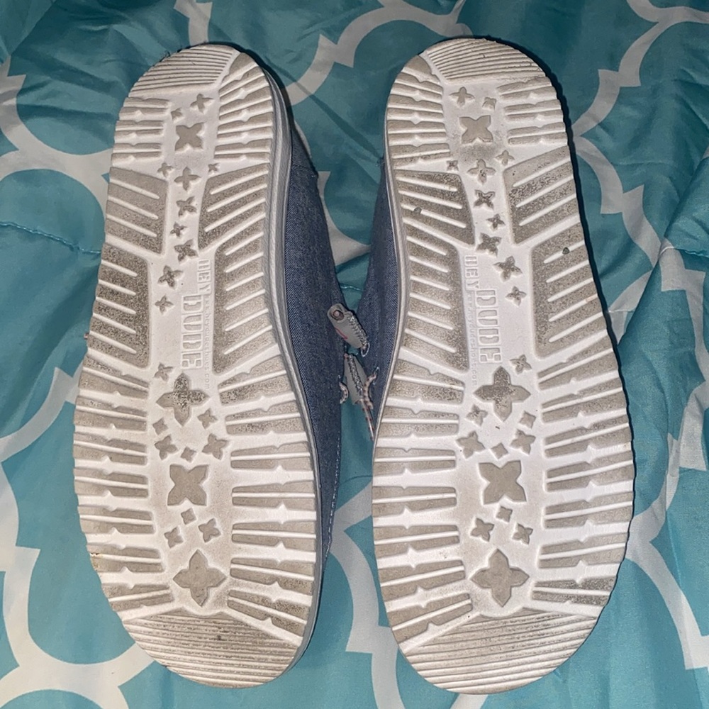 Hey Dude Blue and Pink Women's Flats - Picture 3 of 3